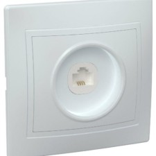Розетка ТФ 1-м СП Кварта РТ10-КБ IP20 бел. IEK ETK10-K01-DM