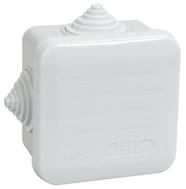 Коробка КМЭР ОП 70х70х40 IP44 КМ436 4 гермоввода IEK UKOZ11-070-070-040-K41-44