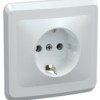 Розетка 1-м СП Вега РС10-3-ВБ с/з контактом без защ. штор 16А бел. IEK ERV11-K01-16-DM