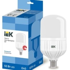 Лампа СДЛ HP 50Вт 230В 6500К E40 IEK LLE-HP-50-230-65-E40