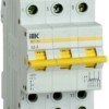 Выключатель-разъединитель трехпозиционный 3п ВРТ-63 63А IEK MPR10-3-063