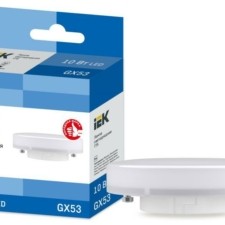 Лампа СДЛ T75 таблетка 10Вт 230В 6500К GX53 IEK LLE-T80-10-230-65-GX53