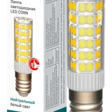 Лампа СДЛ Corn 7Вт капсульная 4000К нейтр. бел. E14 230В керамика IEK LLE-Corn-7-230-40-E14