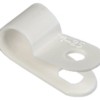 Скоба крепежная 6мм нейлон. бел. (уп.50шт) IEK USK11-06-050-K01