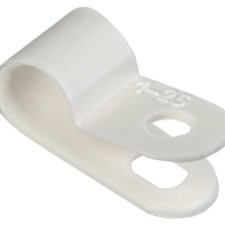 Скоба крепежная 6мм нейлон. бел. (уп.50шт) IEK USK11-06-050-K01