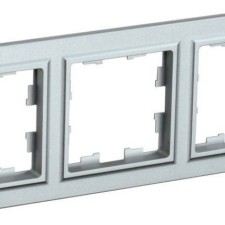 Рамка 3-м BRITE РУ-3-БрА алюм. IEK BR-M32-K47