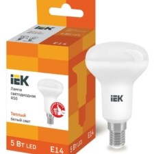 Лампа СДЛ ECO R50 5Вт 3000К тепл. бел. E14 450Лм 230-240В IEK LLE-R50-5-230-30-E14