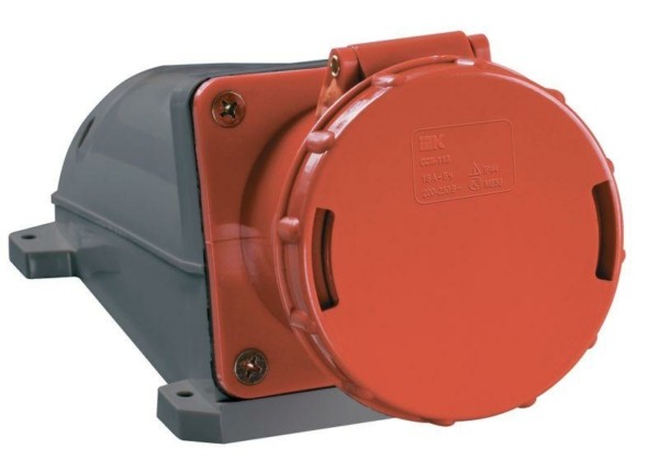 Розетка ОП 63А 380В 3P+PЕ ССИ-134 IP54 IEK PSR-063-4
