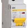 Выключатель автоматический модульный 1п C 100А 10кА ВА47-100 IEK MVA40-1-100-C