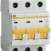Выключатель автоматический модульный 3п C 4А 4.5кА ВА47-29 IEK MVA20-3-004-C