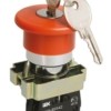 Кнопка LAY5-BS142 “Грибок” d22мм 1р 240В с ключом красн. IEK BBG50-LAY5-K04