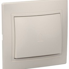 Переключатель 1-кл. СП проходной Кварта 10А IP20 ВСп10-1-0-ККм крем. IEK EVK-K33-10-DM