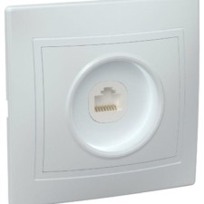 Розетка ПК 1-м СП Кварта РК10-КБ IP20 бел. IEK EKK10-K01-DM