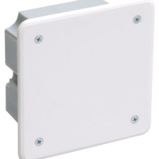 Коробка КМЭР СП 92х92х45 КМ41021 для полых стен с саморезами метал. лапки. с крышкой IEK UKG11-092-092-040-M