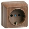 Розетка 1-м ОП Октава РС20-3-ОД 16А IP20 с/з дуб IEK ERO11-K04-16-DC