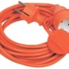 Удлинитель силовой шнур 1х10м с/з 10А IP44 УШ-01РВ 2P+PE ПВС 3х1 оранж. IEK WUP10-10-K09-44