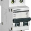 Выключатель автоматический модульный 2п C 63А 4.5кА ВА47-29 IEK Generica IEK MVA25-2-063-C