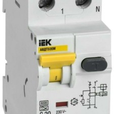 Выключатель АВДТ C 20А 30мА АВДТ-32EM IEK MVD14-1-020-C-030