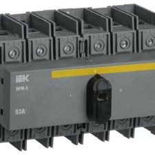 Выключатель-разъединитель модульный 3п 63А ВРМ-3 IEK MVR30-3-063