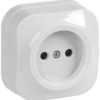 Розетка 1-м ОП GLORY РС20-2-ХБ 10А бел. IEK ERH10-K01-10