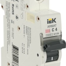 Выключатель автоматический модульный 1п C 4А M10N ARMAT IEK AR-M10N-1-C004