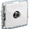 Розетка телевизионная оконечная ТВ СП Brite РТВ11-0-БрБ бел. IEK BR-A10-O-K01