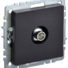 Розетка телевизионная оконечная ТВ СП Brite РТВ11-0-БрЧ черн. IEK BR-A10-O-K02