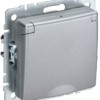 Розетка BRITE РСбш10-3-44-БрА 16А IP44 с/з защ. шторки с крышкой алюм. IEK BR-R16-16-44-K47
