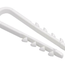 Дюбель-хомут 19×25мм белый нейлон 100 шт/уп IEK UHH35-19-25-100