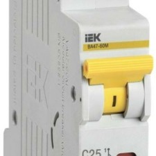 Выключатель автоматический модульный 1п C 25А 6кА ВА47-60M IEK MVA31-1-025-C