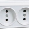 Розетка 2-м ОП Октава 10А IP20 бел. IEK ERO20-K01-10-DC