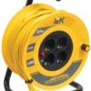 Удлинитель силовой на катушке 4х30м с/з 10А IP20 Industrial УК30 3х1 термозащита IEK WKP14-10-04-30