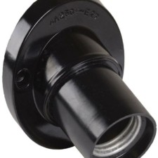 Патрон E27 Пкб27-04-К31 угловой настенный карболит. чёрный (с этикет.) IEK EPK13-04-01-K01