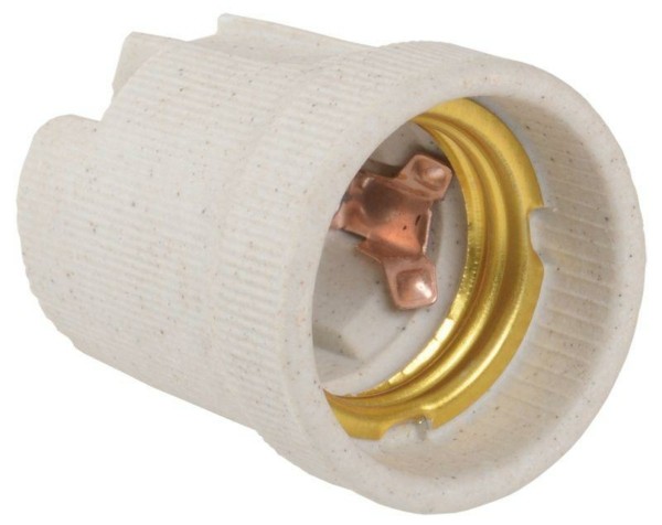 Патрон E27 керамический Пкр27-04-К43 подвесной (с этикет.) IEK EPC10-04-01-K01