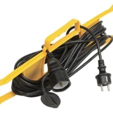 Удлинитель силовой шнур на рамке 1х50м с/з 10А IP44 УР50 2P+PE ПВС 3х1 IEK WKF14-10-01-50-44