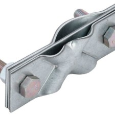 Зажим заземления диагональный стержень-полоса/пруток оцинк. сталь IEK ZGC22-11-1-16-40