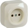 Розетка 1-м ОП GLORY РС20-2-ХК 10А крем. IEK ERH10-K33-10