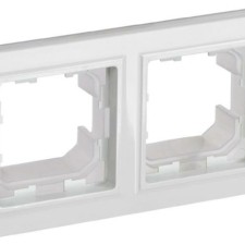 Рамка 2-м IP44 BRITE РУ-2-БрБ-44 бел. IEK BR-M22-44-K01