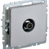 Розетка телевизионная оконечная ТВ СП Brite РТВ11-0-БрА алюм. IEK BR-A10-O-K47