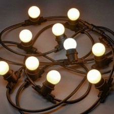 Гирлянда белт-лайт 5м 10 ламп WW тепл. бел. IP65 шнур черн. 3м 230В транзит IEK LGDU601-1-010-05-B-S-65