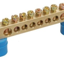 Шина нулевая ШНИ-6х9-8 У2-С на 2х угл. изол. IEK YNN10-69-8C2-K07