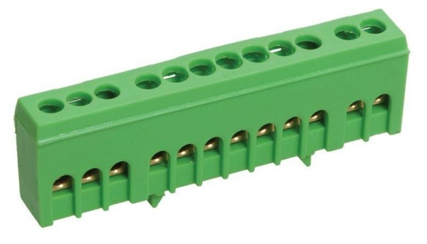 Шина PE “земля” в корп. изол. на DIN-рейку ШНИ-6х9-12-К-З IEK YNN10-69-12KD-K06