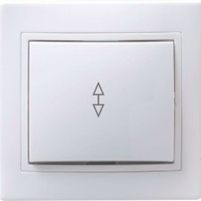 Переключатель 1-кл. СП проходной Кварта 10А IP20 ВСп10-1-0-КБ бел. IEK EVK-K01-10-DM