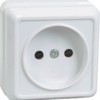 Розетка 1-м ОП Октава 10А IP20 бел. IEK ERO10-K01-10-DC