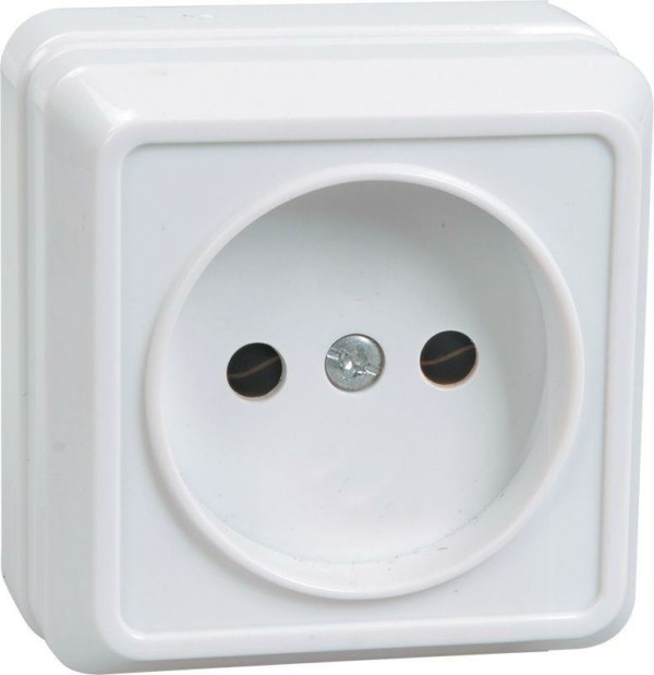 Розетка 1-м ОП Октава 10А IP20 бел. IEK ERO10-K01-10-DC