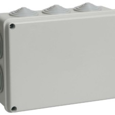 Коробка КМЭР ОП 190х140х70 IP55 КМ444 RAL7035 10 гермовводов IEK UKO11-190-140-070-K41-55