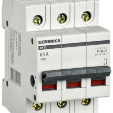 Выключатель нагрузки (мини-рубильник) 3п ВН-32 3Р 63А IEK Generica IEK MNV15-3-063