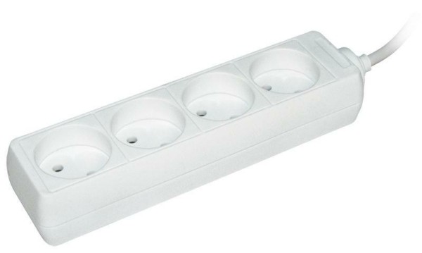 Удлинитель сетевой 4х1.5м б/з 10А IP20 У4 2P 250В 2х0.75 IEK WYP10-06-04-01-N