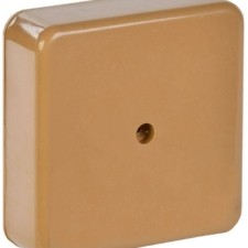 Коробка КМЭР ОП 75х75х20 IP20 КМ4-03 6 клем. 6кв.мм светл. дерево IEK UKO10-075-075-020-K21