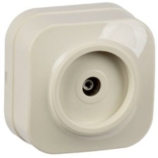 Розетка телевизионная ТВ 1-м ОП Glory РТВ20-ХК крем. IEK EAH10-K33